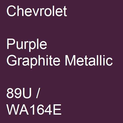 Chevrolet, Purple Graphite Metallic, 89U / WA164E.